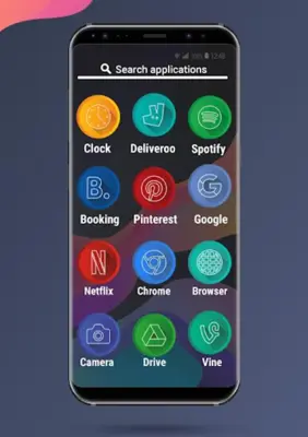 Apolo Circle - Theme, Icon pack, Wallpaper android App screenshot 0