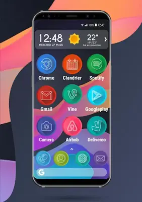 Apolo Circle - Theme, Icon pack, Wallpaper android App screenshot 1